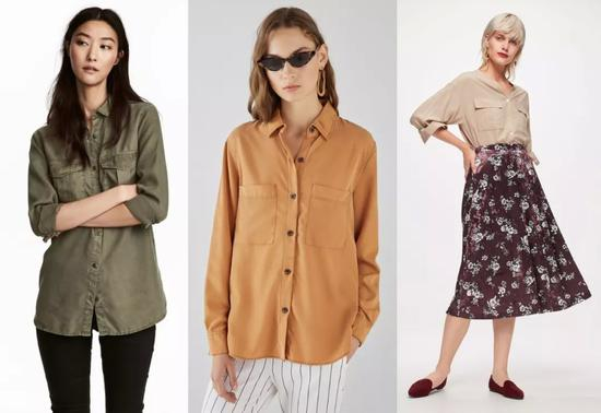 H&M，参考价299元；Bershka，参考价159元；GU，参考价147元。