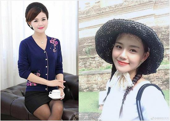 淘宝模特安天天，因拍摄中老年女装出名。（图片来源：安天天微博）