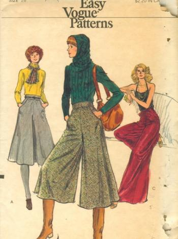 1970年代的阔腿裤 图片来源：Vogue
