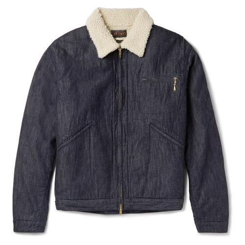 Beams Plus修身翻毛牛仔夹克