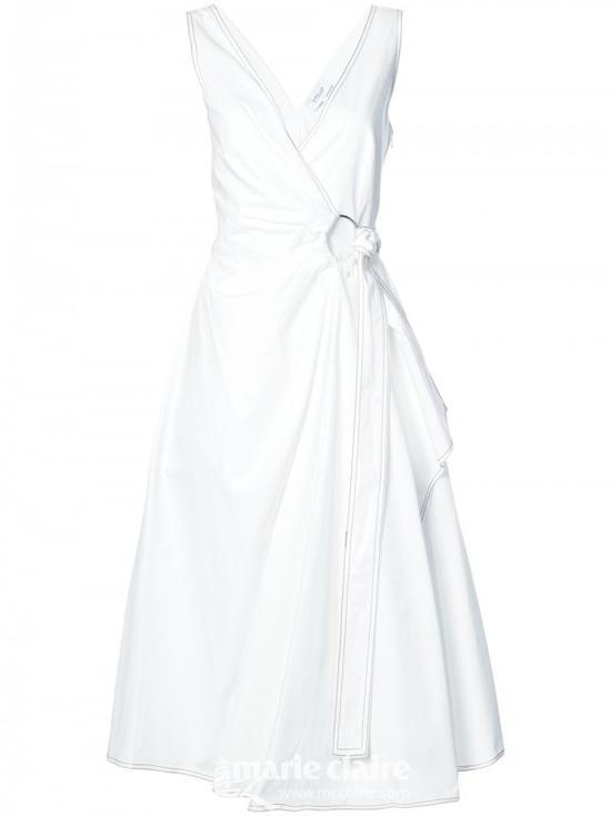 DEREK LAM 10 CROSBY 裹身中长连衣裙¥4,399