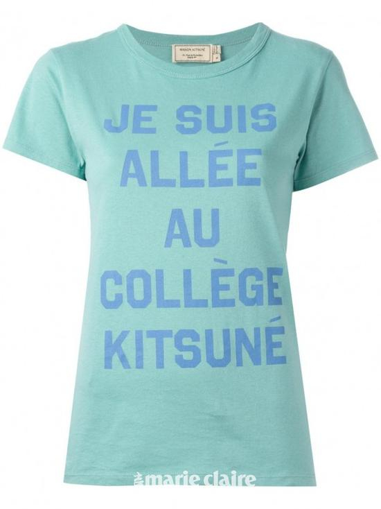 MAISON KITSUNÉ 标语印花T恤