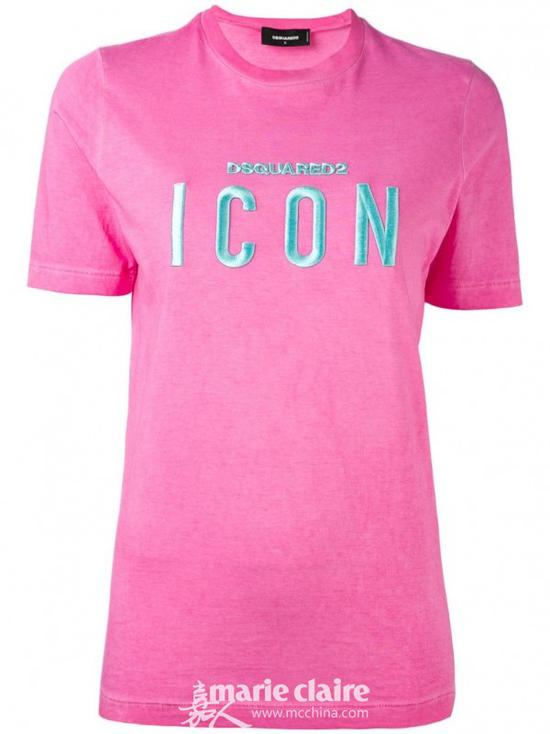 DSQUARED2 ICON刺绣T恤