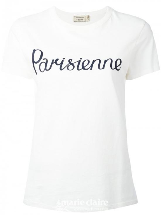 MAISON KITSUNÉ Parisienne 印花T恤