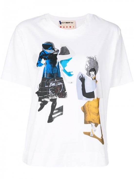 MAISON KITSUNÉ Parisienne 印花T恤