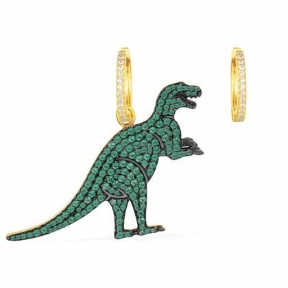 APM MONACO&nbsp;REXY IN&nbsp;WONDERLAND 系列小恐龙耳环