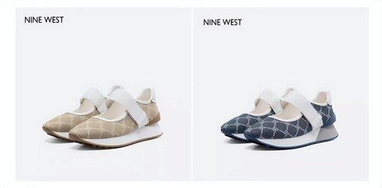 NineWest玖熙2023年秋季新款时尚印花厚底休闲运动鞋