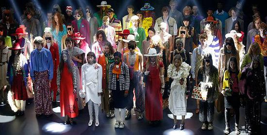 Gucci在巴黎举行的2019春夏大秀 图片来源：Gucci