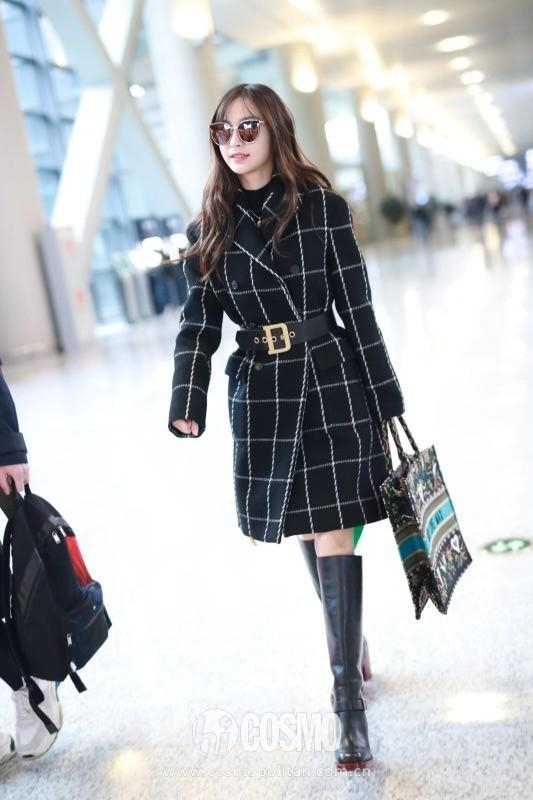 Angelababy身着Dior