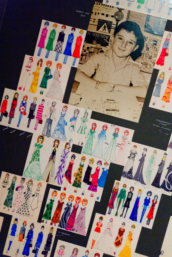 Alber Elbaz 10-13 岁时的手稿