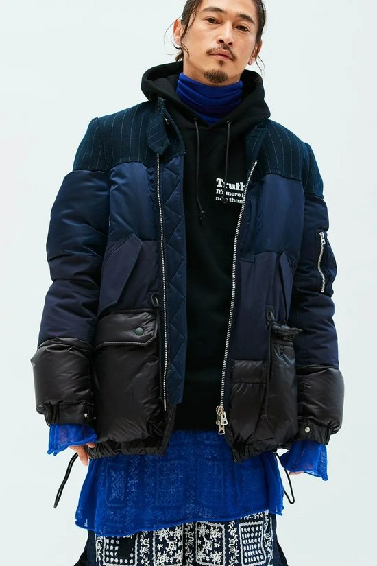 洼冢洋介演绎sacai2018秋冬型录 　　by&nbsp;《GRIND》