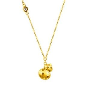 Goldstyle·X闪耀葫芦足金钻石项链