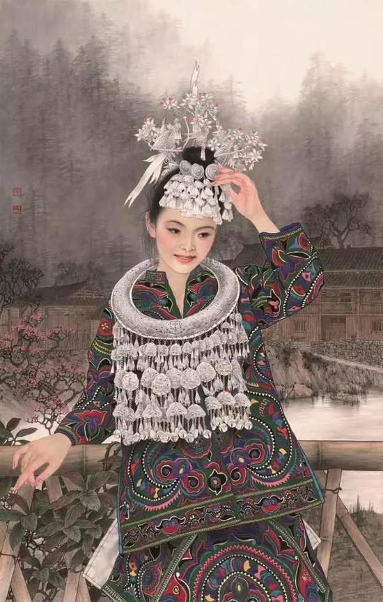 春如旧 140cm×88cm 2016年 纸本