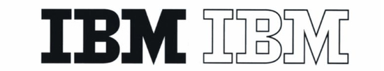 ▸ 1956年IBM的logo
