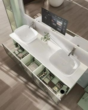 普乐美只此青绿系列浴室柜