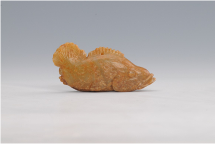 南宋 青白玉鳜鱼挂件