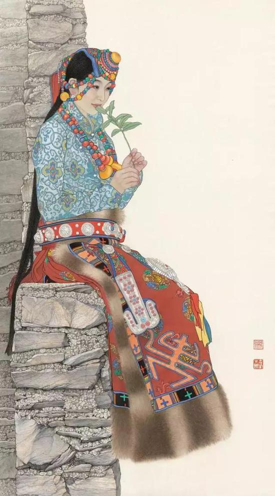 春意知几何 88x48cm 2018年 绢本