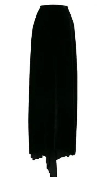 LANVIN VINTAGE&nbsp;古着丝绒拖地半身裙