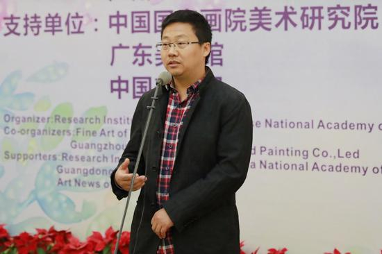 　　中国美术家协会研究部主任冯令刚先生代表中国美术家协会党组书记、驻会副主席兼秘书长徐里先生致辞
