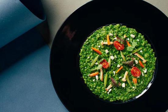 意式菠菜芝士柠檬烩饭 Spring Spinach Risotto