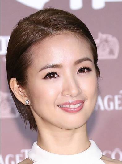 林依晨湿发感造型