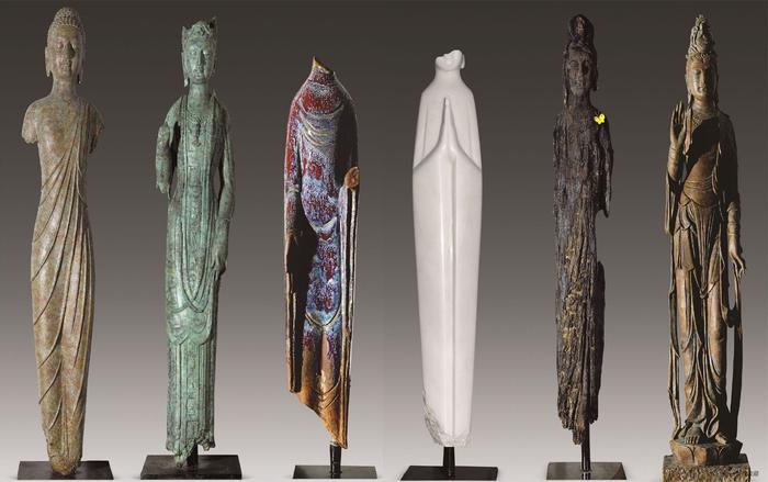 雕塑:《永恒与瞬逝》,高167-225cm不等,2011年