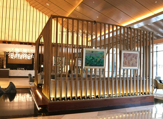 遇见大师系列版画展之吴冠中先生作品集 北京世园凯悦酒店大堂