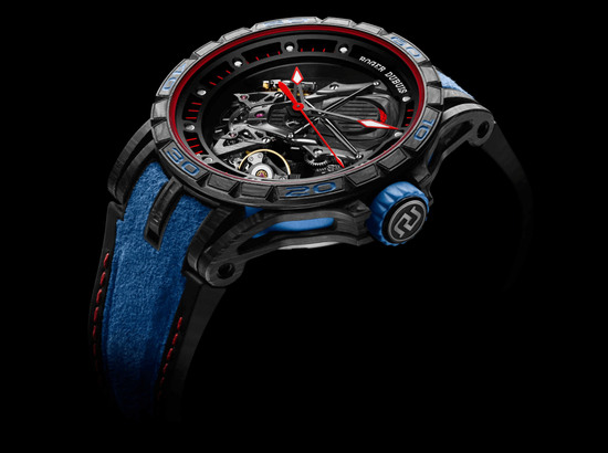 Excalibur Aventador S blue蓝色腕表