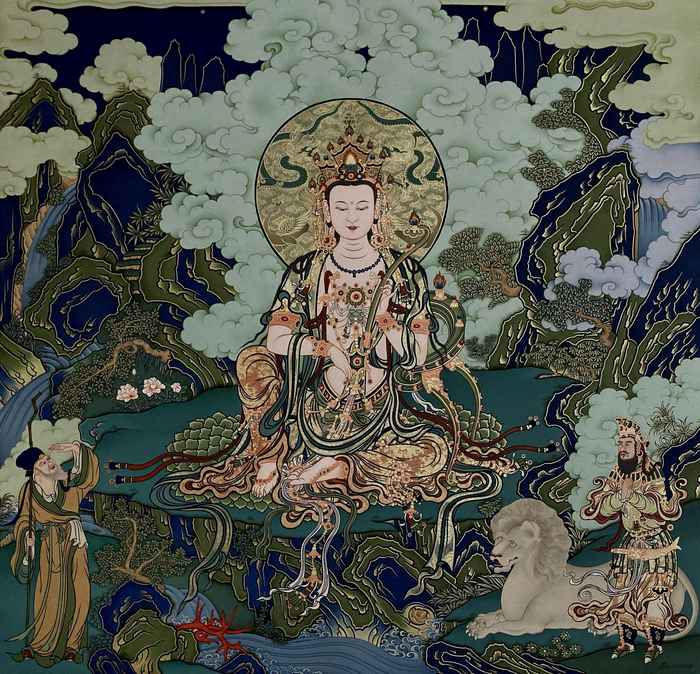 法海寺文殊菩萨&nbsp; &nbsp;弘唐