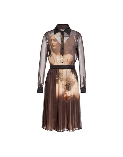 MOSCHINO 2018早秋系列CARLO MOLLINO印花衬衫裙 RMB 17，890