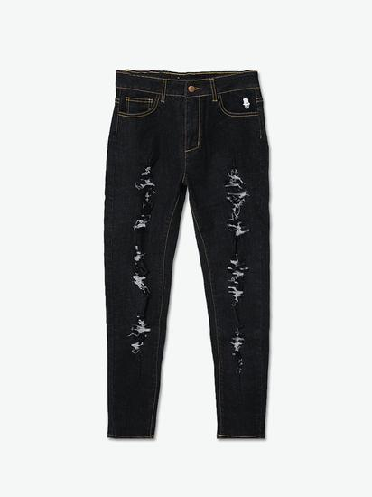 　　BLACK JACK GIRL 双腿破坏牛仔长裤（YOHO！Buy有货有售）