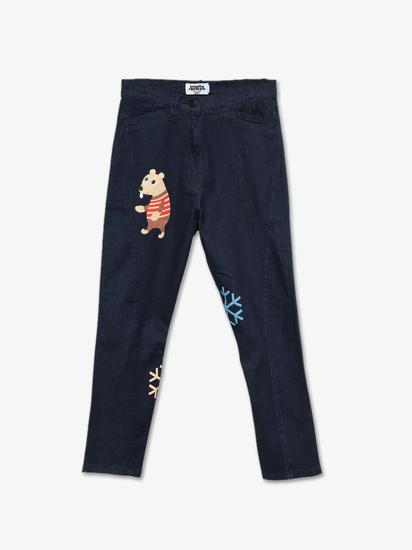 　Into The Rainbow 鼻涕熊立体剪裁牛仔裤（YOHO！Buy有货有售）