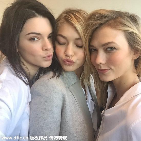 Kendall Jenner，Gigi Hadid，Karlie Kloss