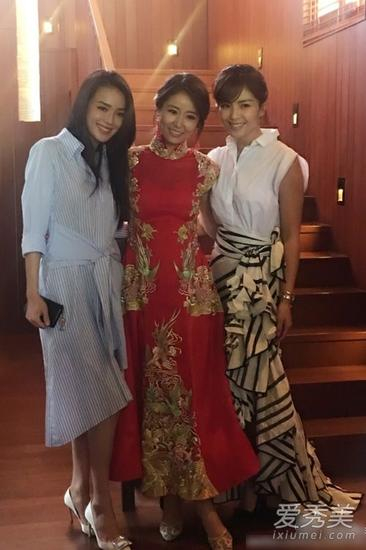 舒淇参加霍心婚礼