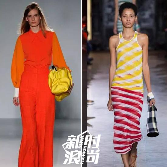 早期秀场中的红配黄