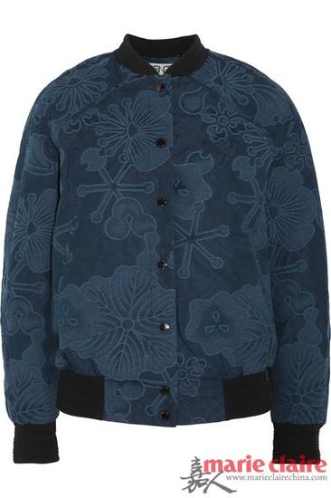 贴花提花飞行员夹克