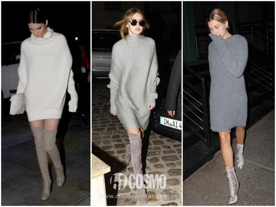 Kendall Jenner、Gigi Hadid、Hailey Baldwin