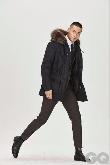 Zegna羊毛面料羽绒Parka大衣