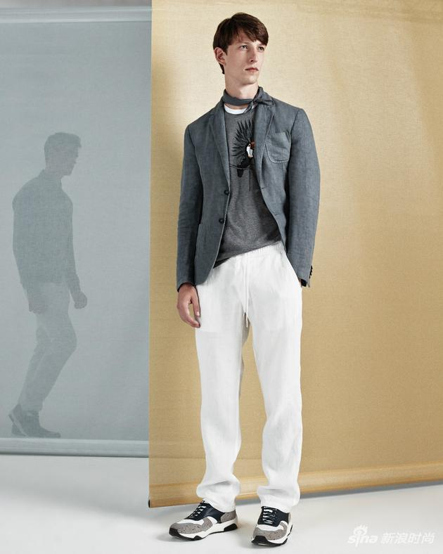 Z ZEGNA 2017春夏系列模特造型 天堂鸟元素
