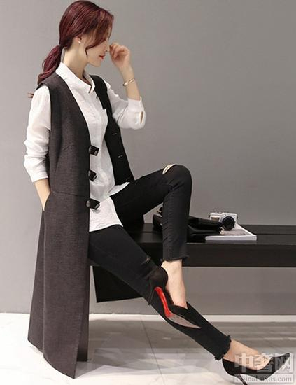 长款马甲上衣&nbsp;