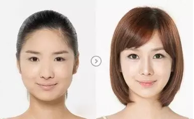 圆脸型