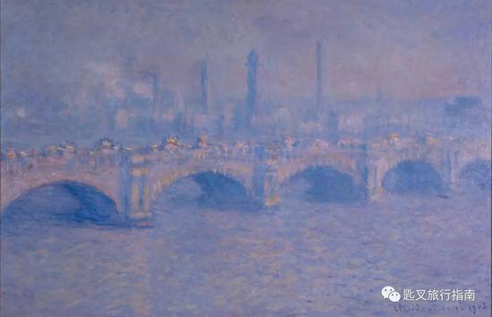 莫奈用大批作品夸赞了萨沃伊套房的河景