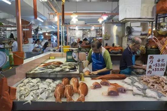 新加坡：Chinatown Wet Market