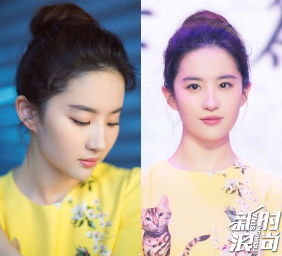 刘亦菲精致内眼线