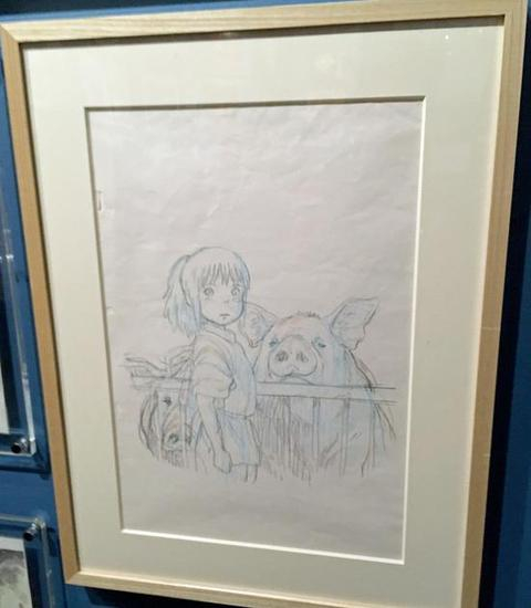 吉卜力工作室原画手稿