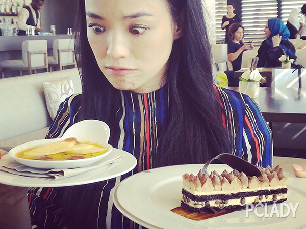 舒淇晒美食照