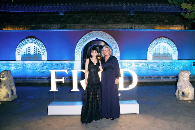 FRED斐登全球副总裁及艺术总监Valérie Samuel女士王子文合影
