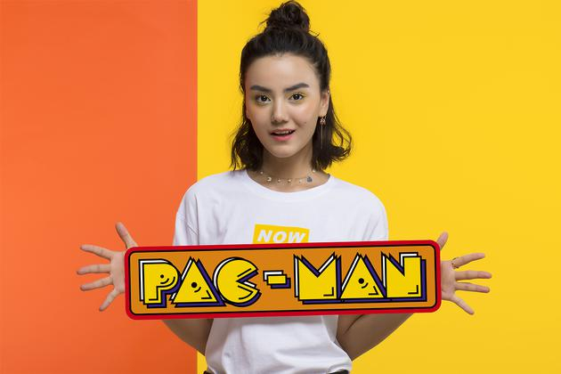 HEFANG × Pac-Man 吃豆人系列迷宫项链、吃豆人耳线耳环（粉幽灵）
