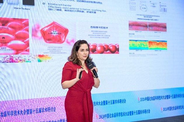 图/第34届主席IFSCC国际化妆品科技联盟主席Vania Leite