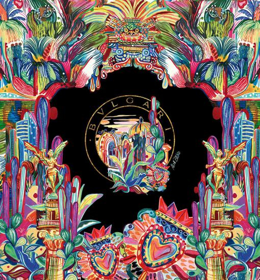宝格丽BVLGARI BVLGARI都市系列2020年特别款腕表创作插画